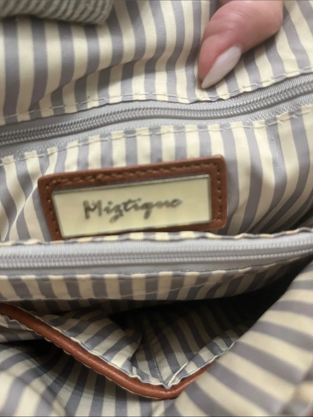 Miztique Casual Leather Backpack in Brown